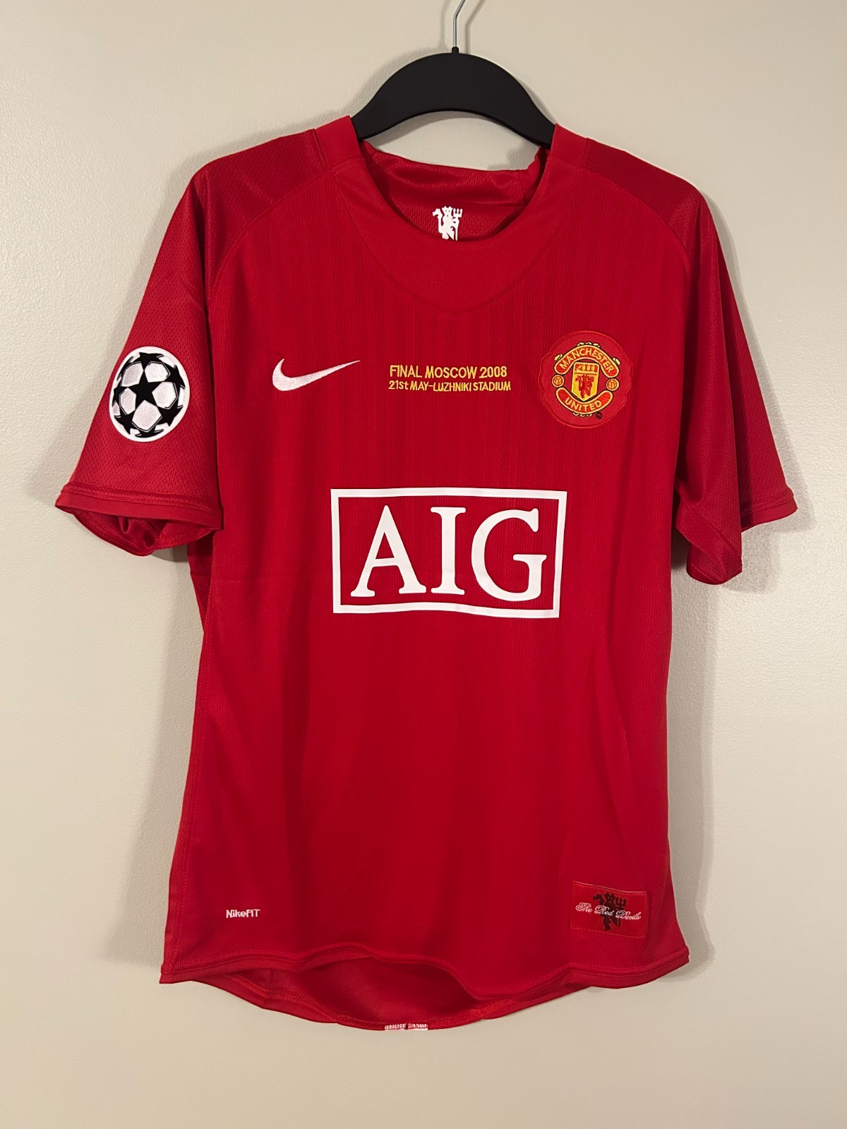 Manchester United Home Jersey Nike – Dri-FIT Football Shirt, Ronaldo #7 2007/08