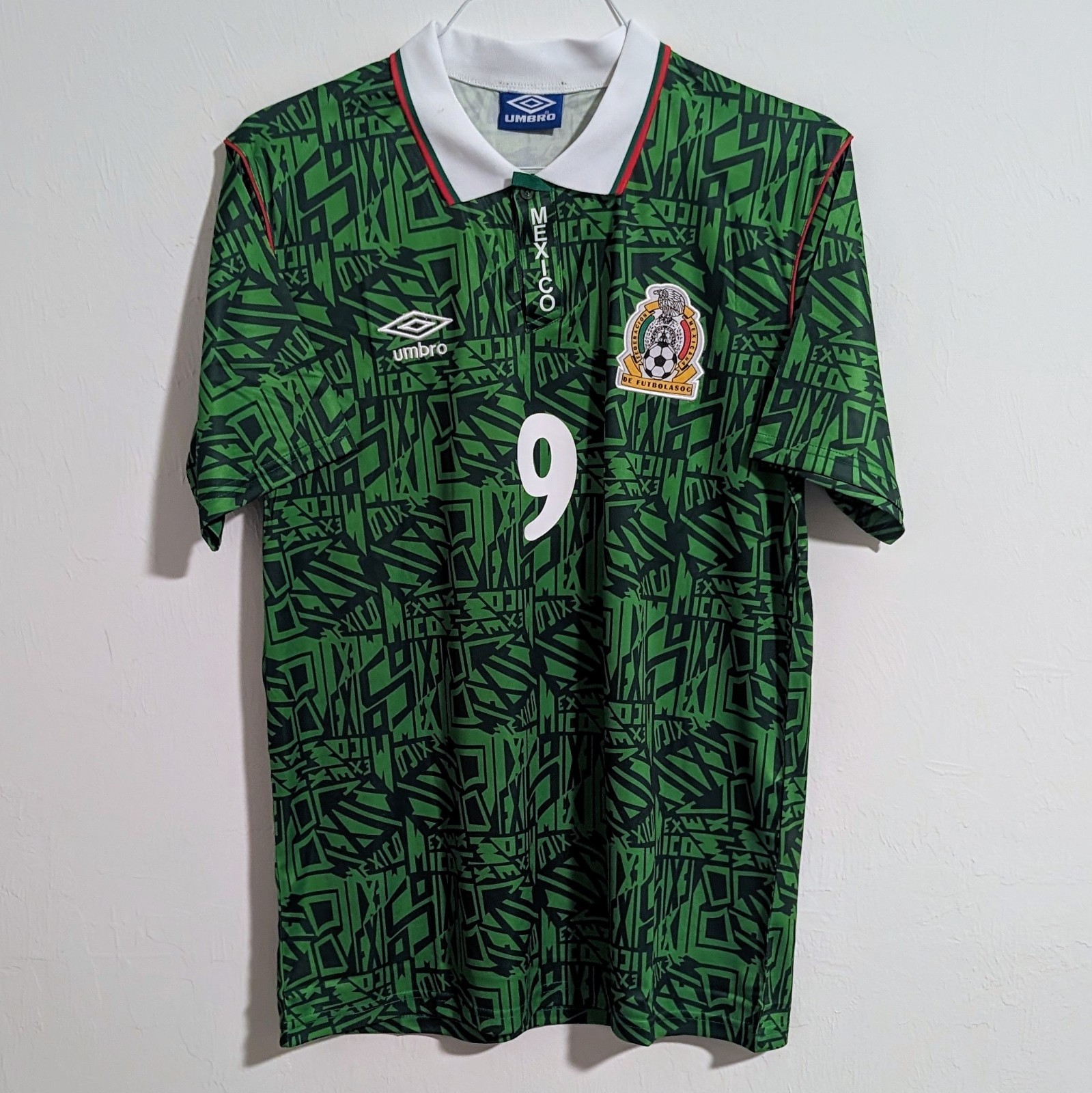 Mexico Hugo Sanchez 1994 Retro Jersey Men’s XL