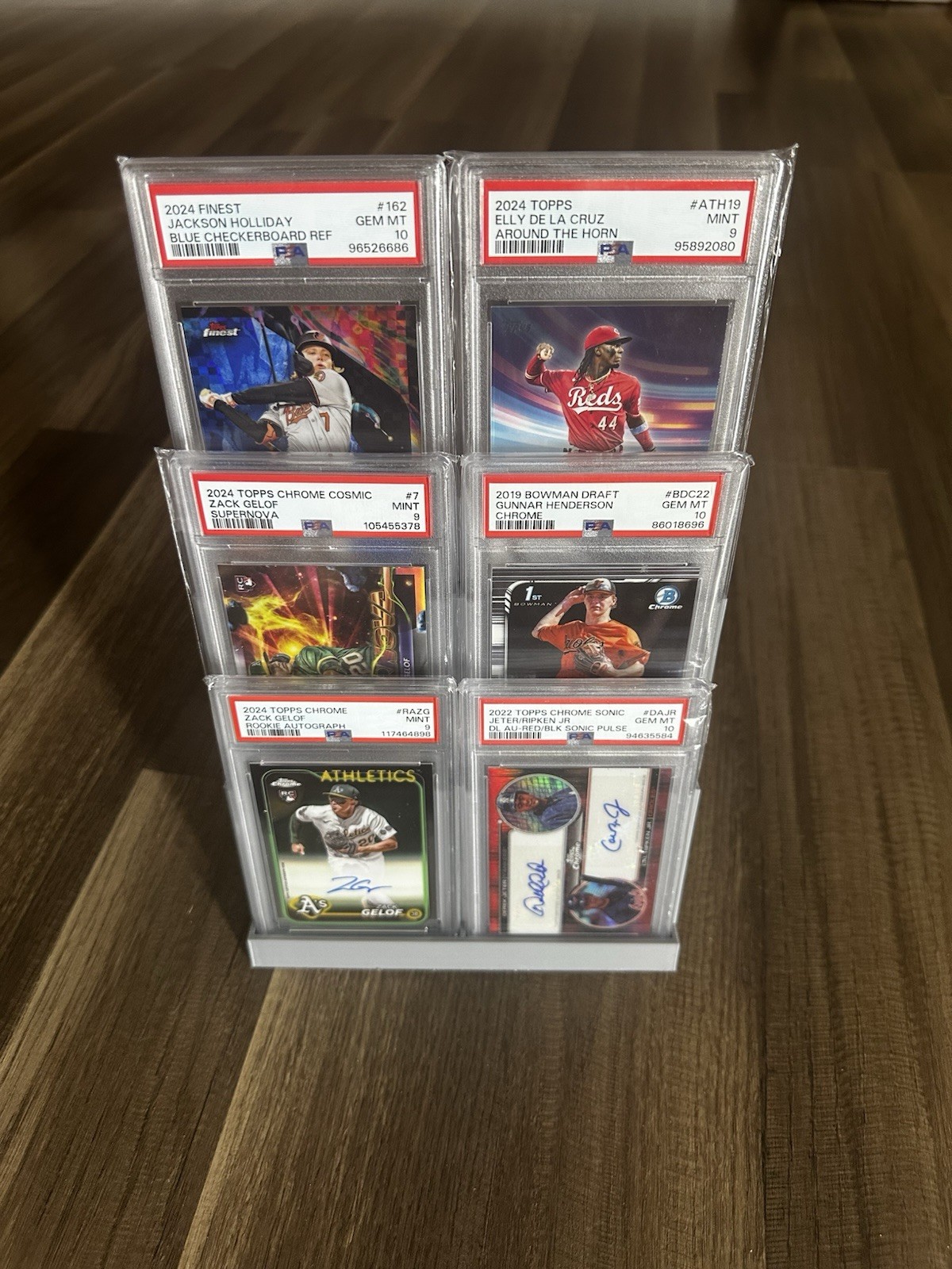 3 Tier Trading Card Display Stand Graded Card Display (No Cards Included)