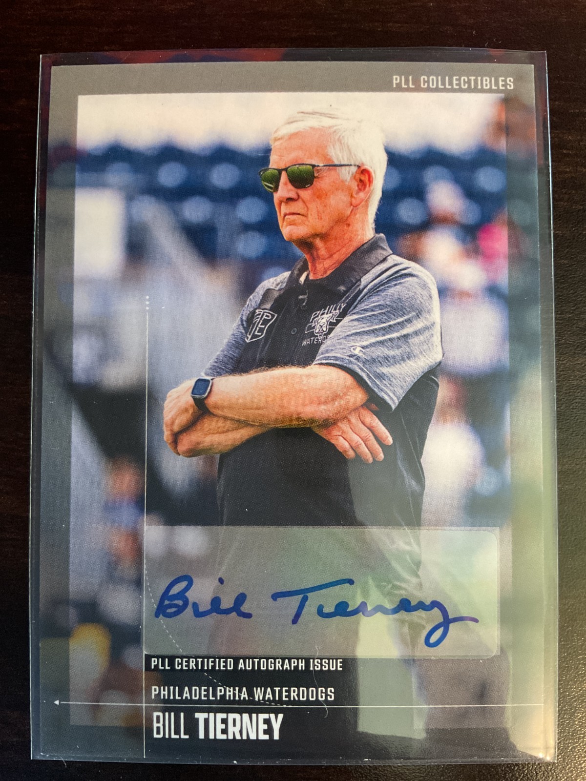 Bill Tierney 2025 Premier Lacrosse League PLL Fieldside II Auto Card #48 (B)