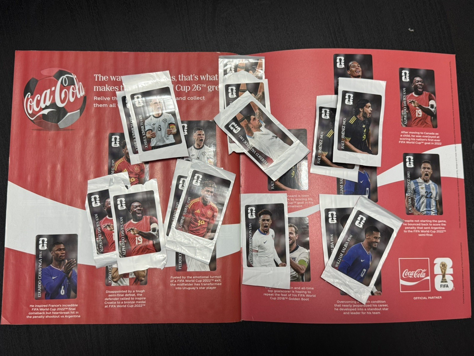 CC1 – CC12 Panini Fifa World Cup Coca Cola Sticker (UNSTUCK) – Various Stickers