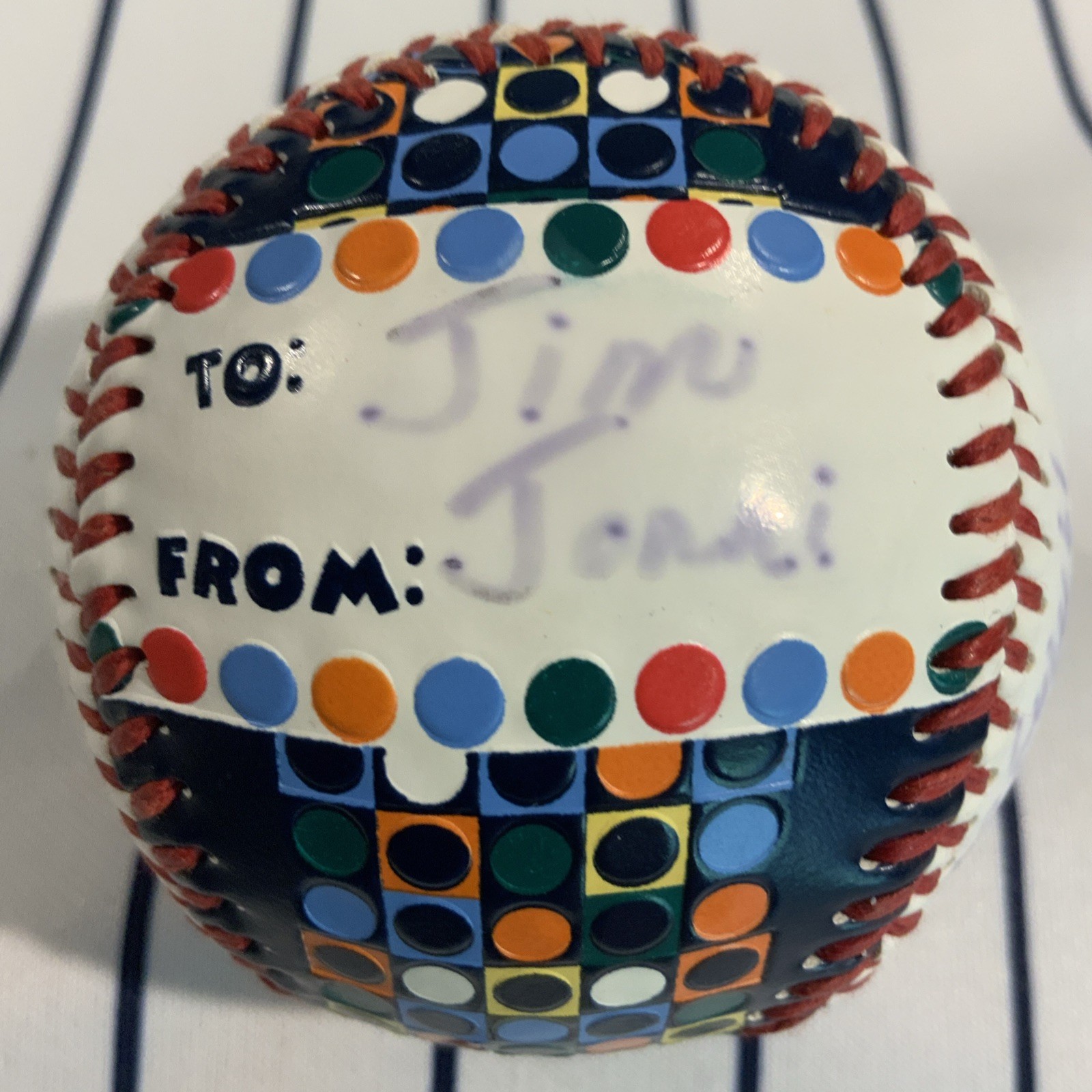 Seattle Mariners Happy Birthday Card (filled In) 2007 Souvenir Baseball Ball