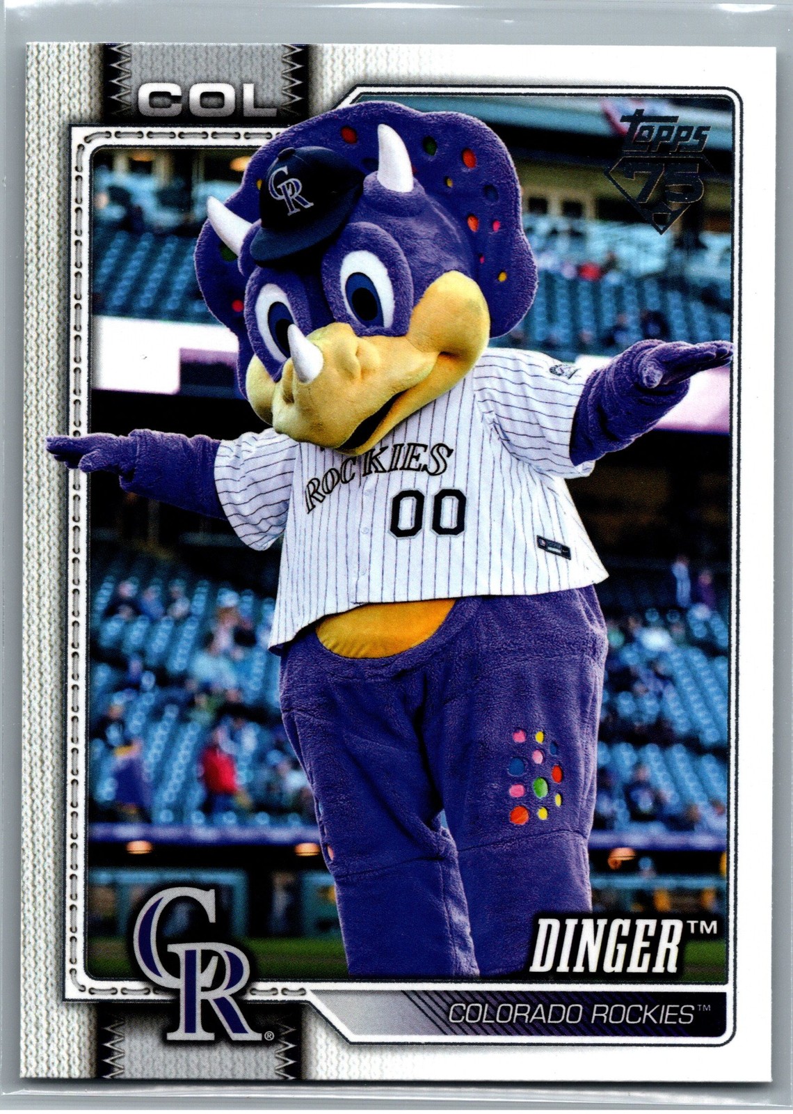 2026 Topps #M-4 Dinger Mascots – Colorado Rockies