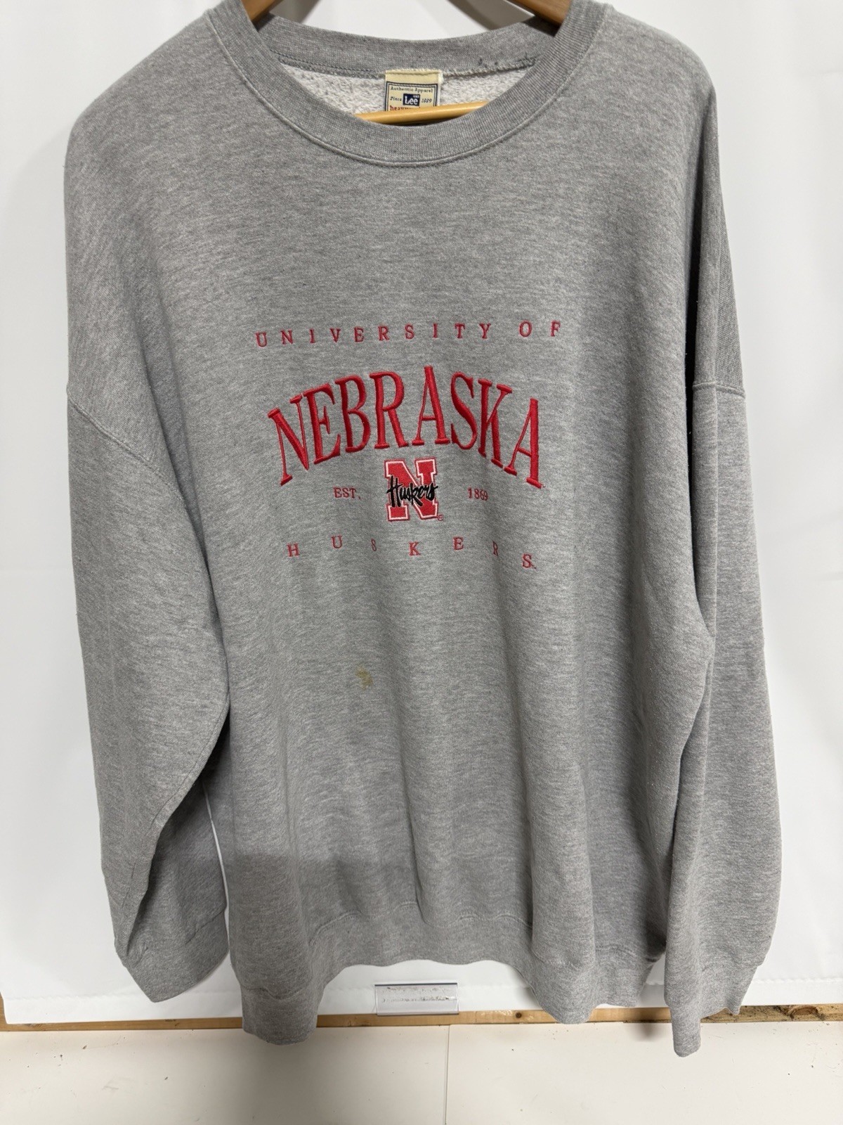 Vintage 90s University Of Nebraska Huskers Sweatshirt Lee Men XL/ 2XL Crewneck