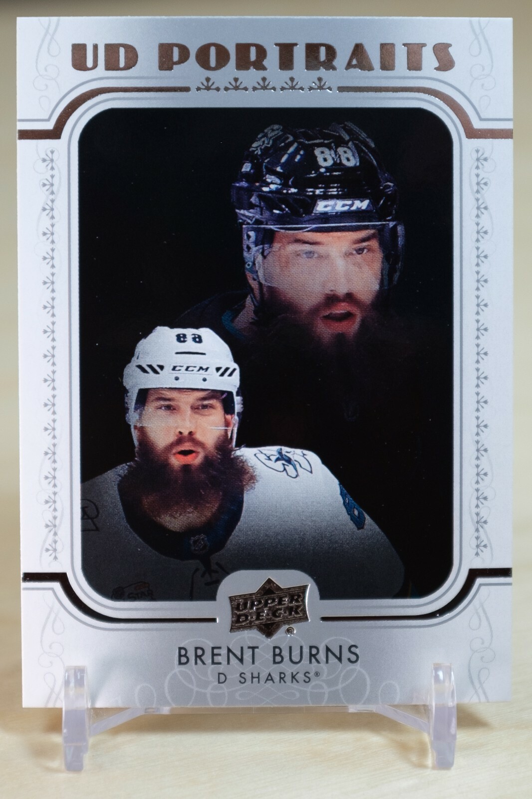 2019-20 Upper Deck UD Portraits Brent Burns #P-37 San Jose Sharks