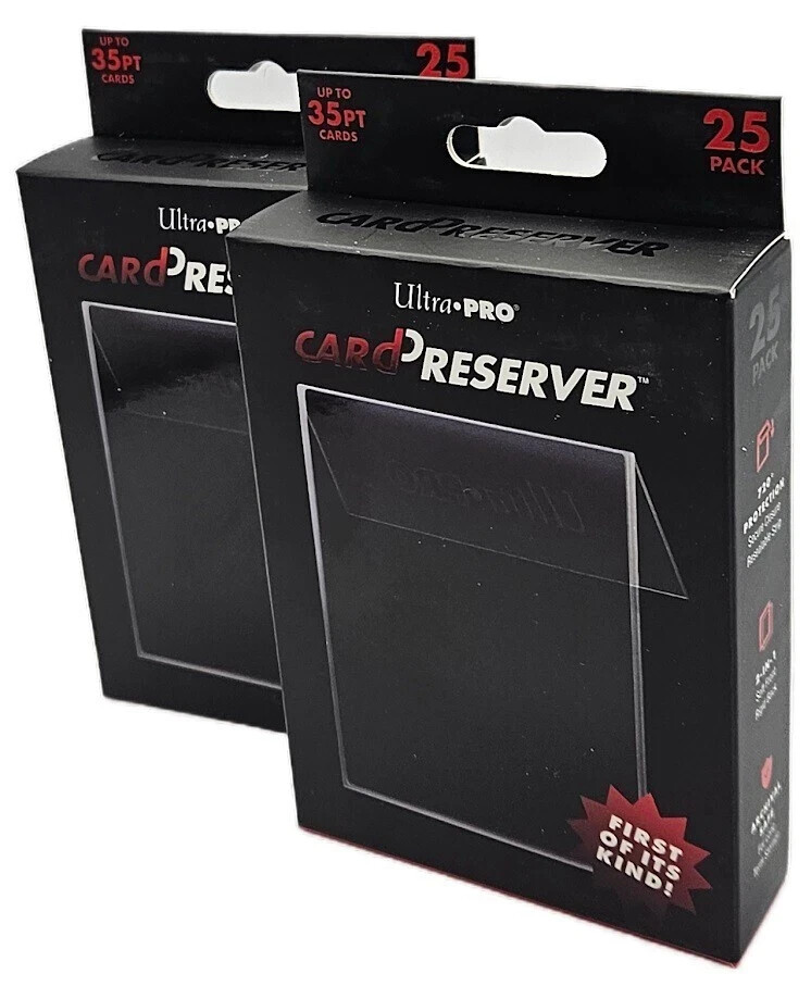(50-Count) Ultra-Pro Card Preservers Resealable Hybrid Card Holder Semi Rigid