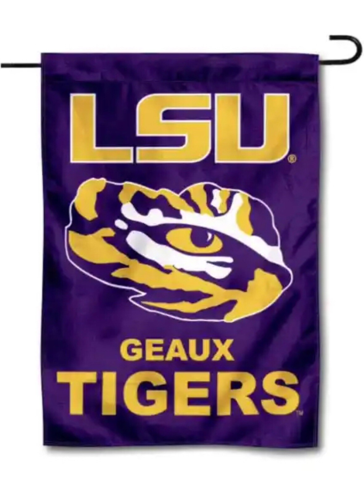 LSU Tigers GARDEN FLAG 12” X 18” LSU Tigers Premium Yard Flag