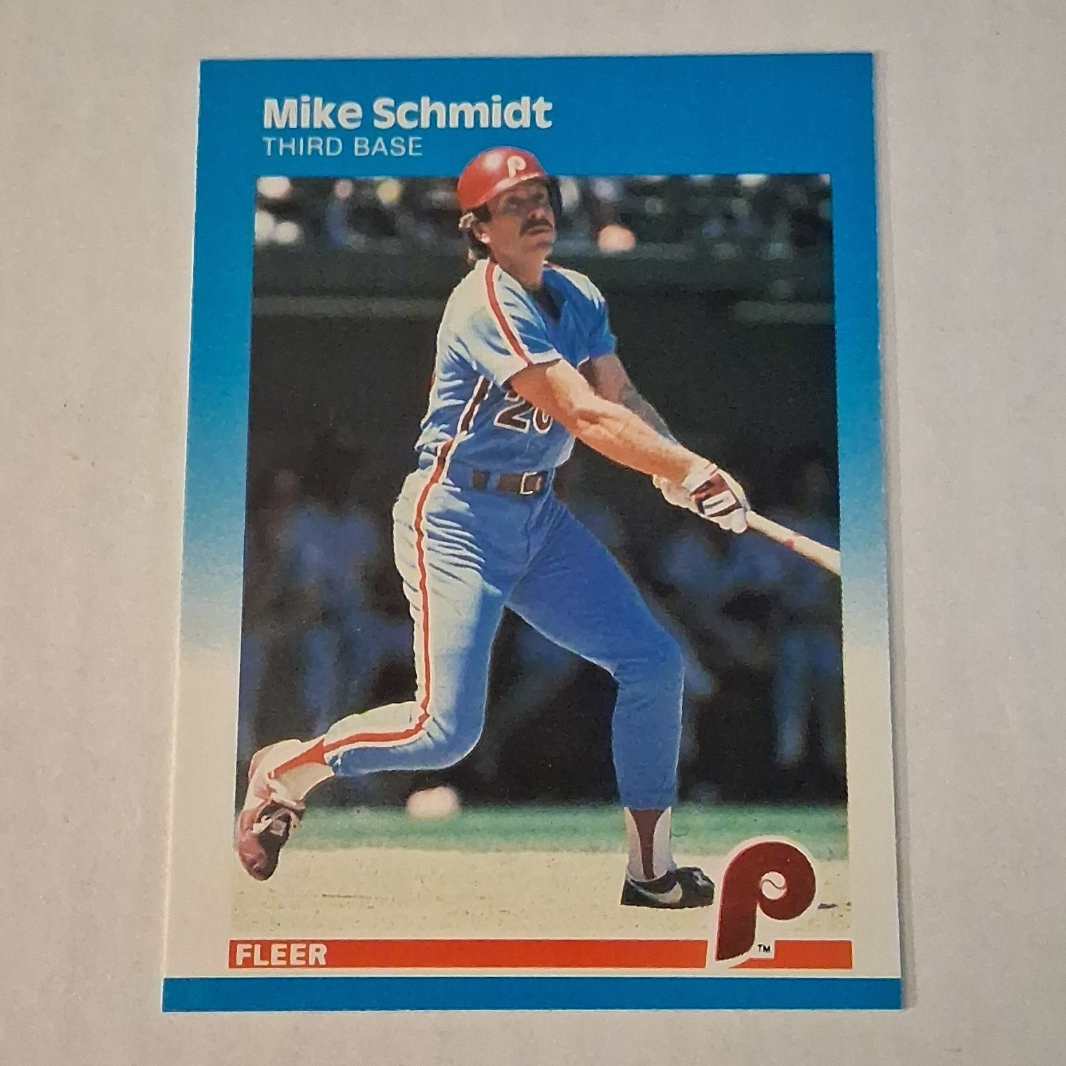 1987 Fleer Glossy Collectors Edition Mike Schmidt Phillies #187