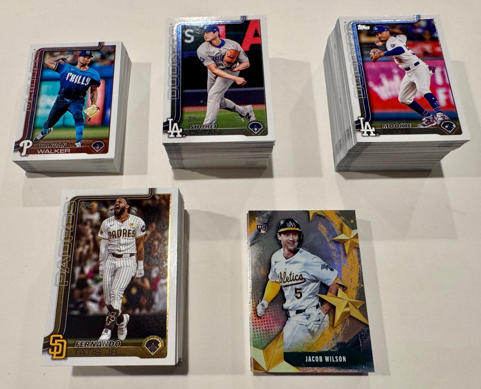 2025 Topps Baseball Series 2 #351-700 + Stars Of MLB #31-60 Complete Base Sets