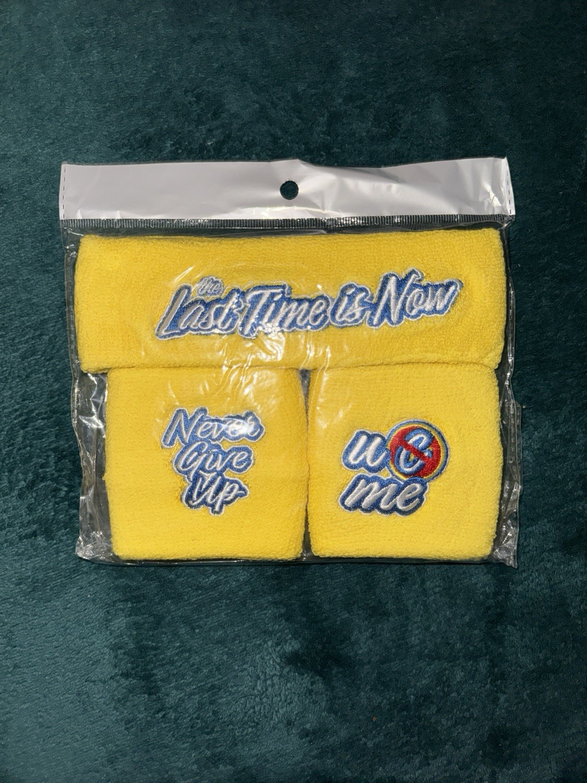 SEALED WWE John Cena Farewell Tour Indianapolis WrestlePalooza Sweatband Set NEW