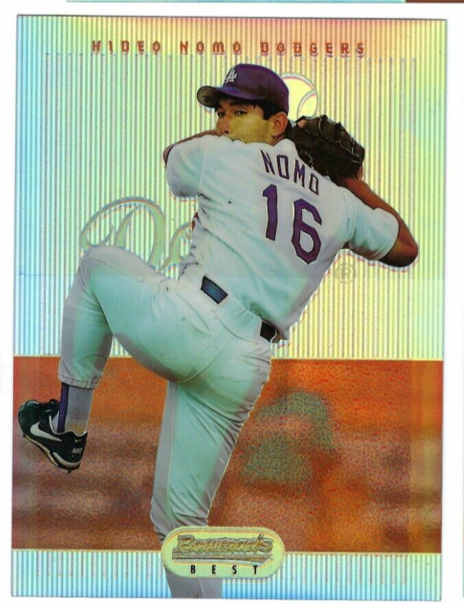 1995 Bowmans Best Hideo Nomo (RC) – Jumbo Refractor #83