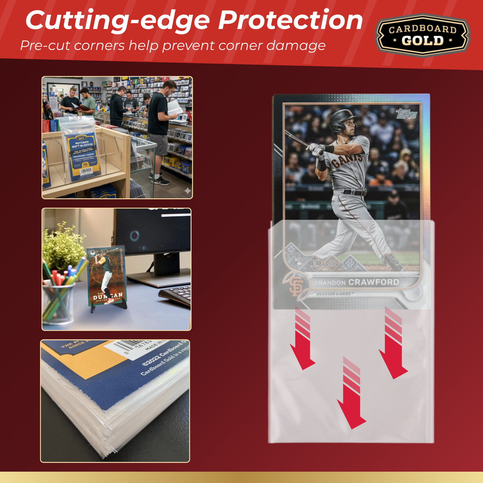 2000 CBG Premium Easy Glide Notched Easy Load THICK Card Soft Sleeves 🔥 🔥