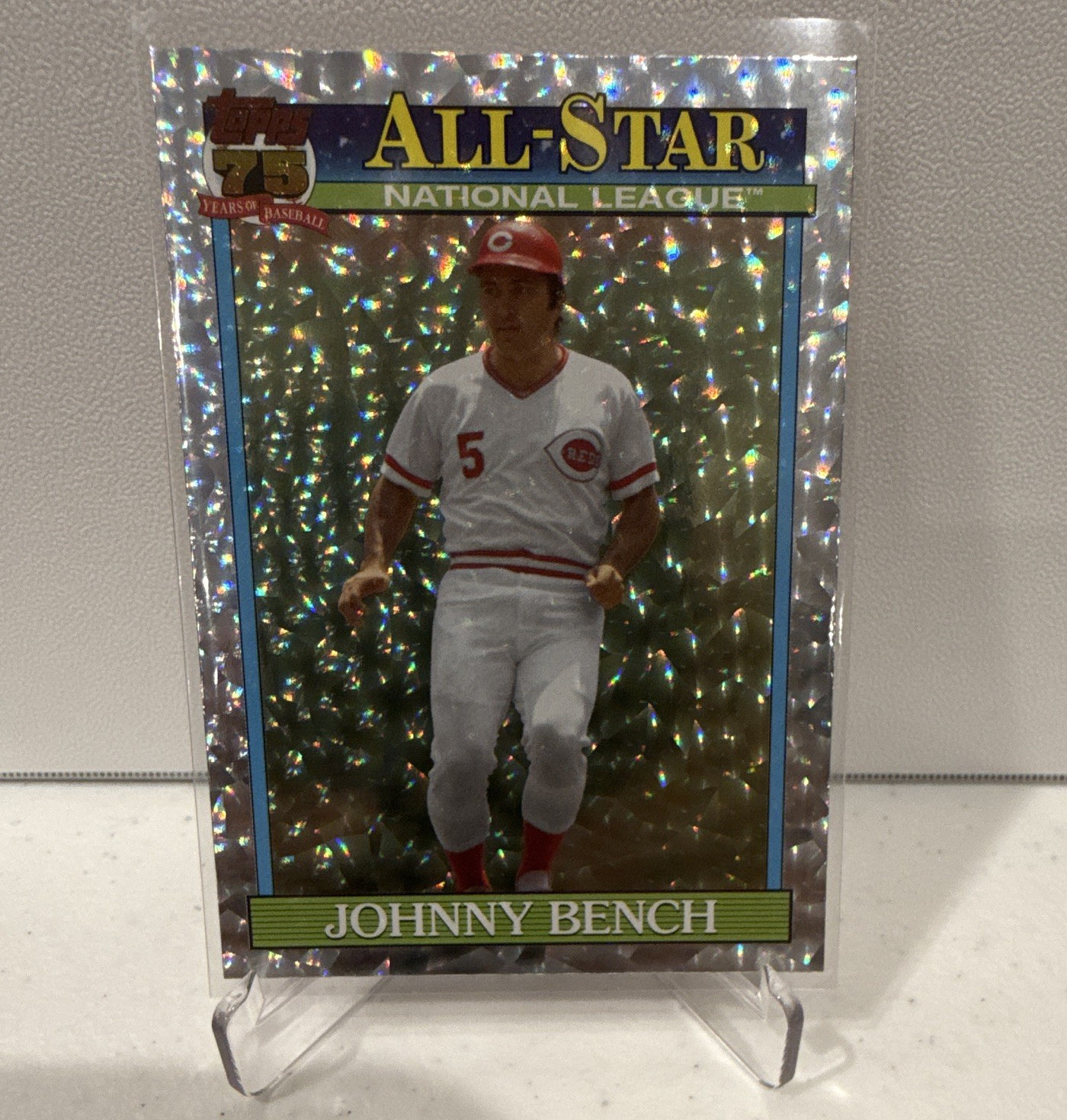 Topps 1974 Topps 75 All-Star Insert Johnny Bench 91AS-47 Cincinnati Reds