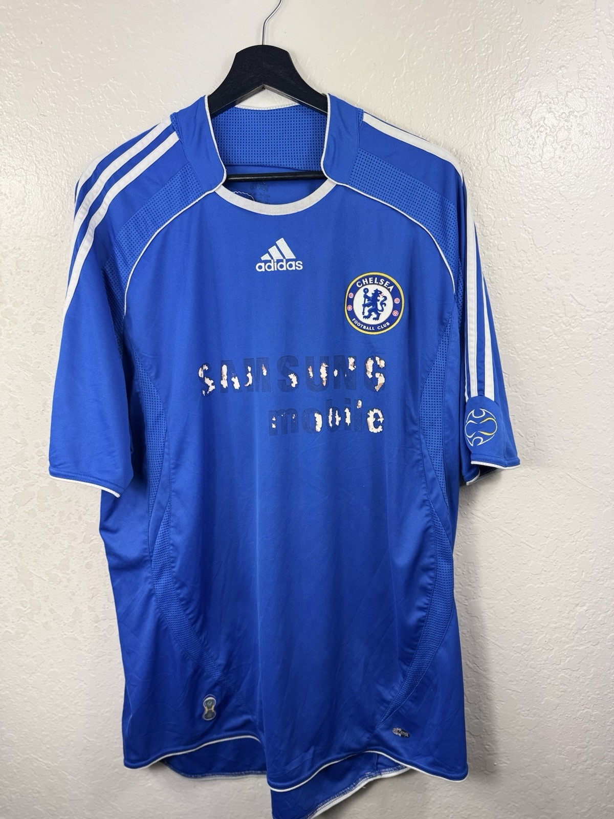 CHELSEA 2006 2008 HOME FOOTBALL SHIRT SOCCER JERSEY ADIDAS 061230 Sz XL