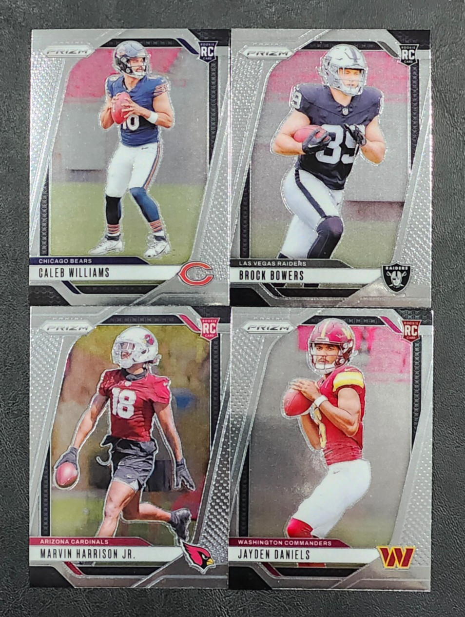2024 Prizm Football Rookie BASE 301-400 with You Pick the Card