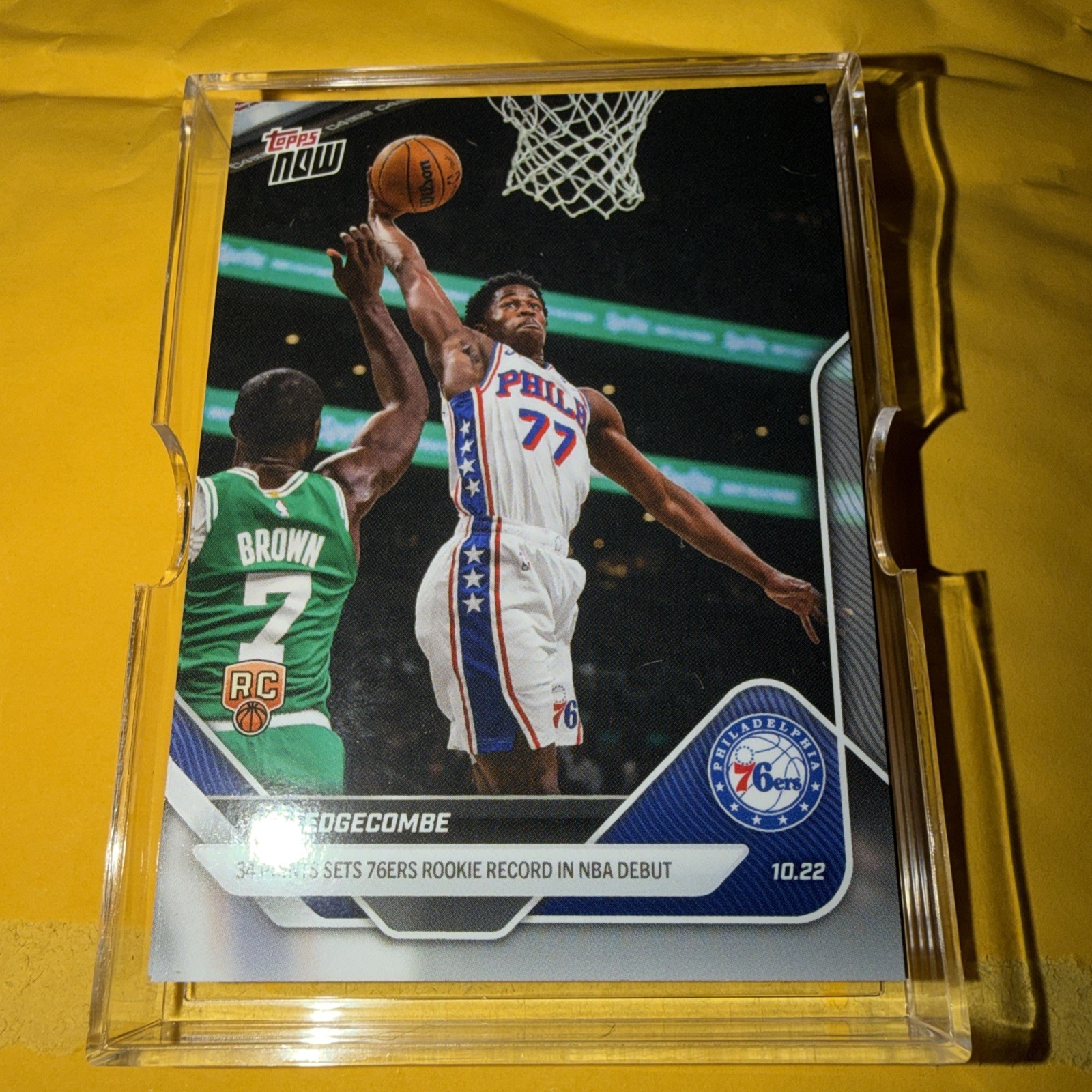 *IN HAND* 2025-26 Topps Now NBA Record Debut #11 VJ Edgecombe RC Rookie 76ers