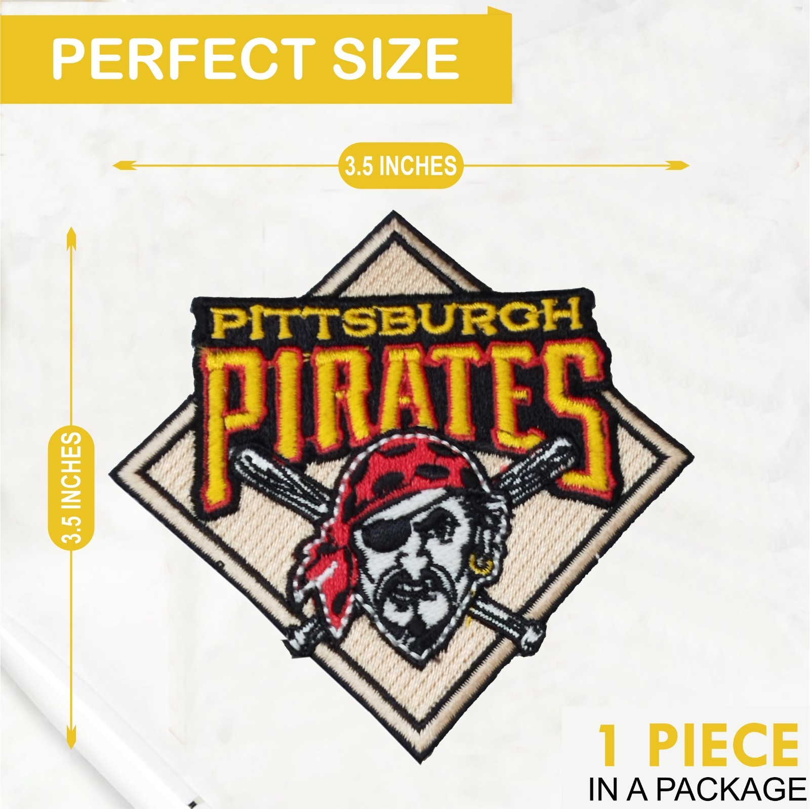 Pittsburgh Pirates MLB Baseball Team Logo Iron On patch-Sew Patch-Embroidered