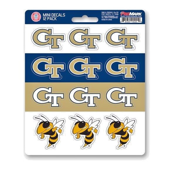 Georgia Tech Vinyl Die-Cut Sticker Set / Decal Sheet *Free Shipping