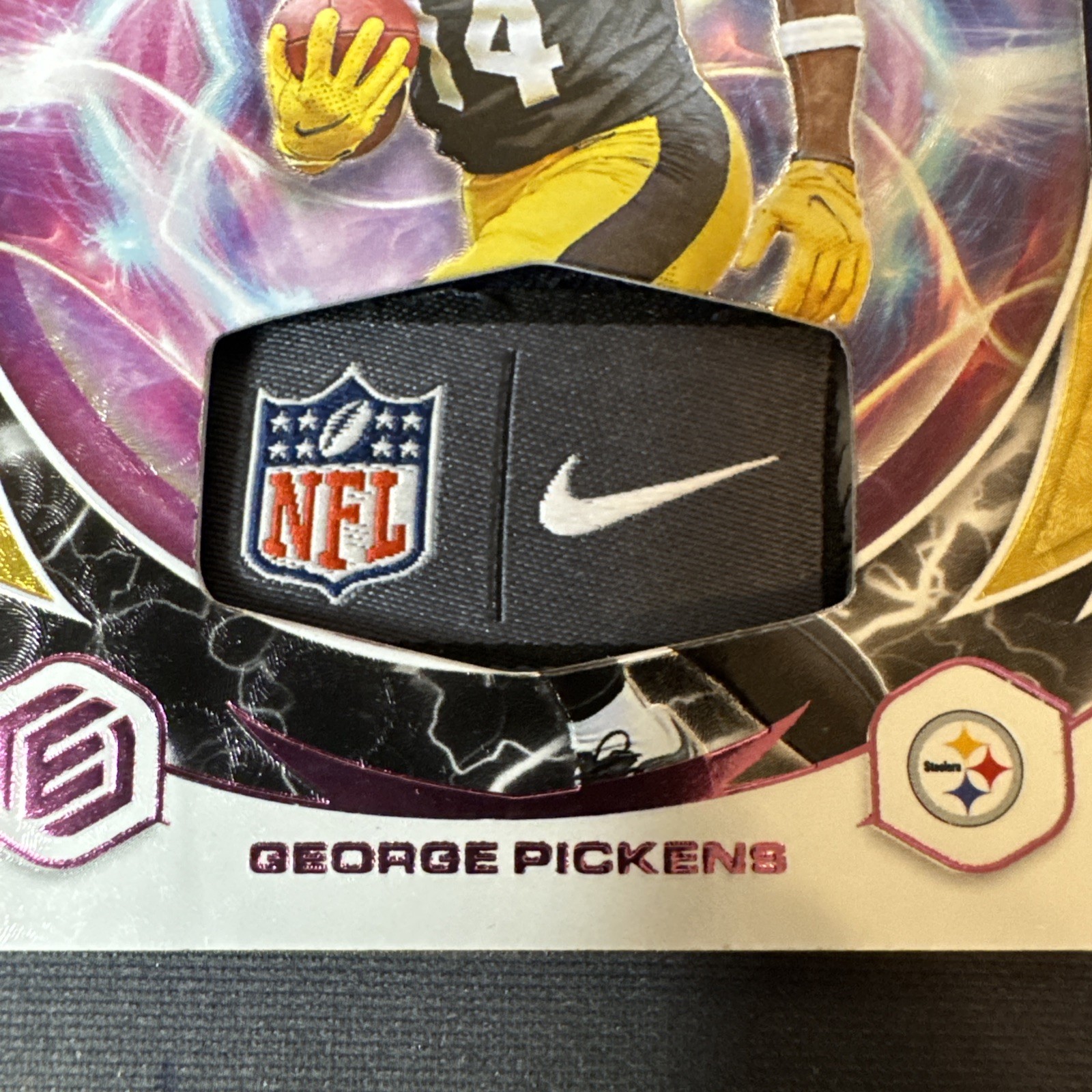 2022 Panini Elements George Pickens Rookie RC 1/1 Swoosh NFL Shield One Of One