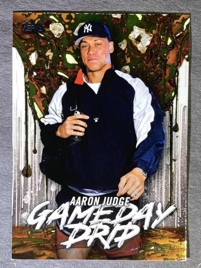 Aaron Judge 2026 Topps Series 1 Celebration #GD-7 Gameday Drip Insert Yankees