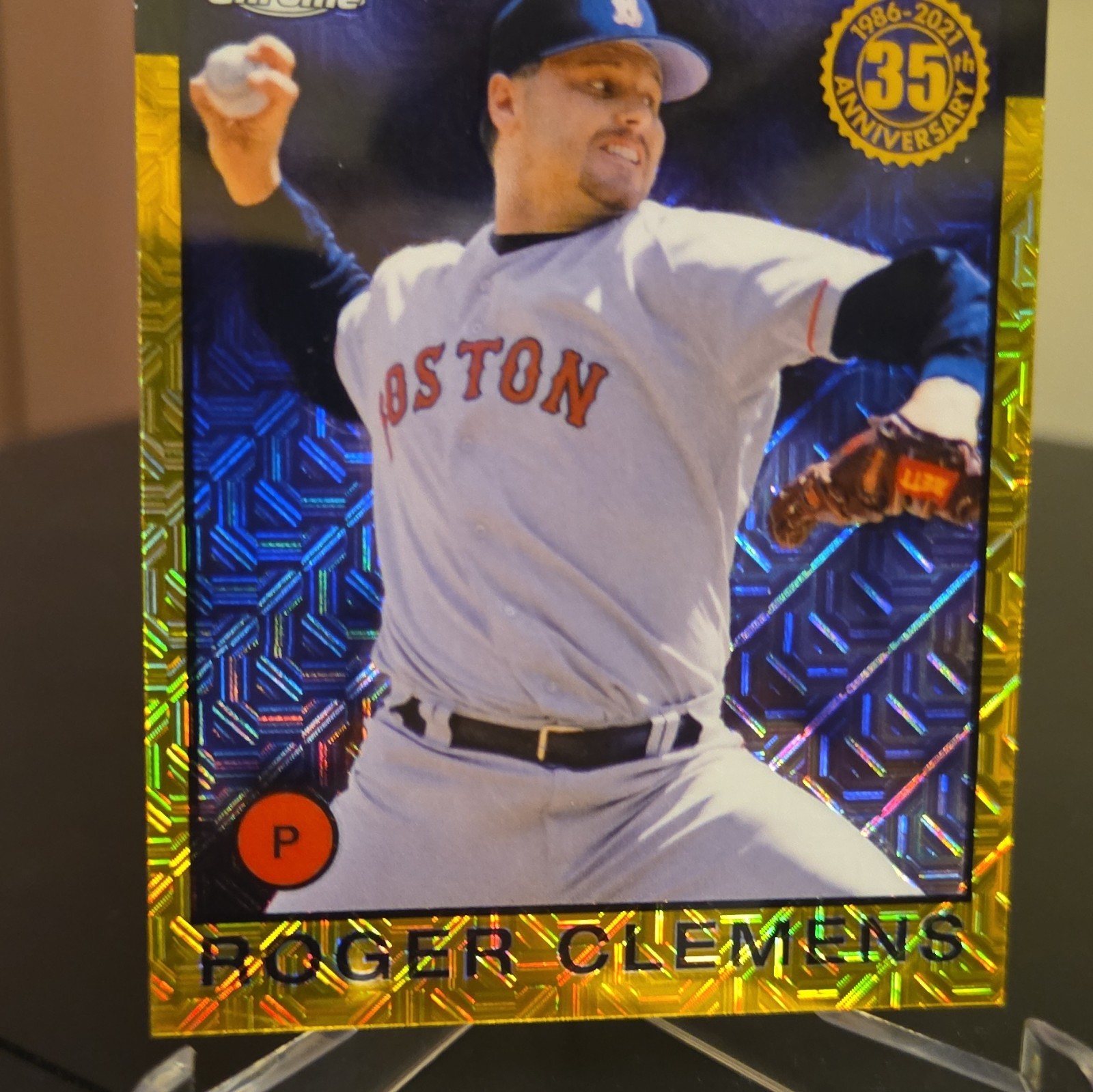 Topps 2021 Silver Pack 1986 Chrome Roger Clemens Red Sox Gold /50 #86BC-40