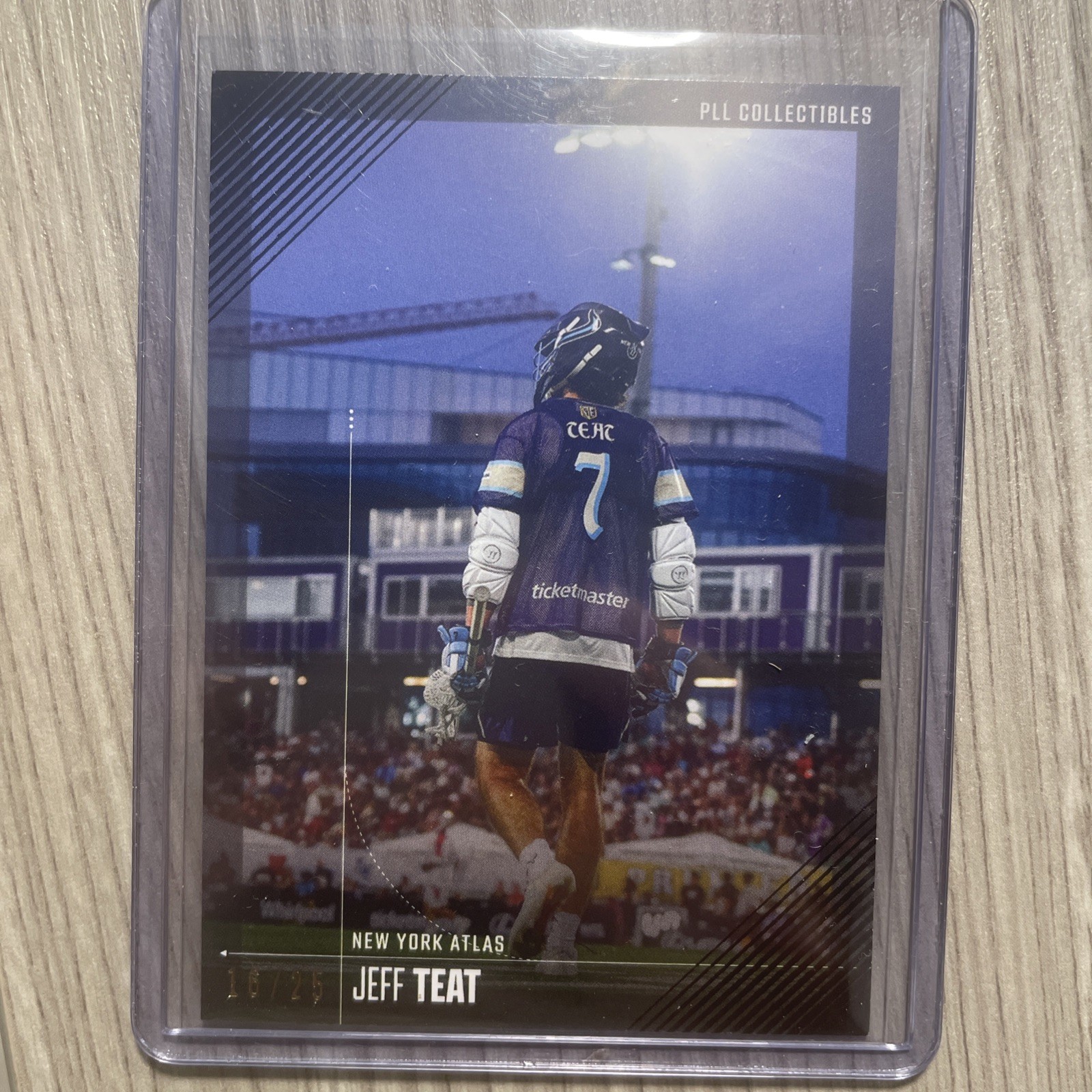 Jeff Teat 2026 PLL Lacrosse Fieldside II Black Parallel #16/25