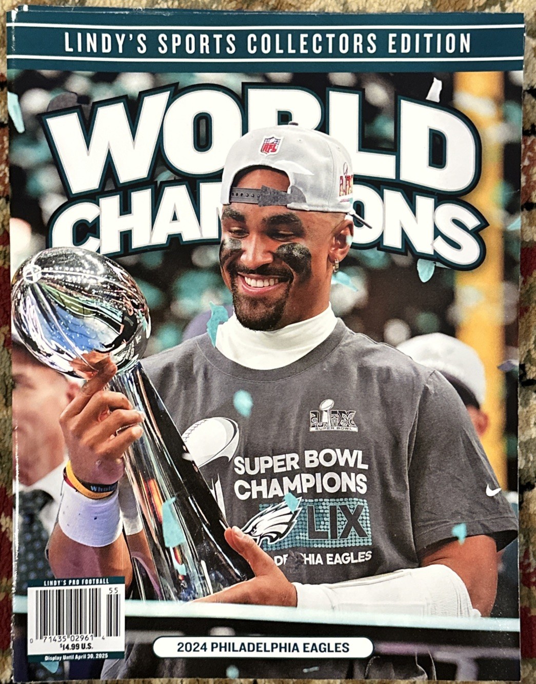Jalen Hurts Lindy’s Sports Collectors Edition Super Bowl 59 Philadelphia Eagles