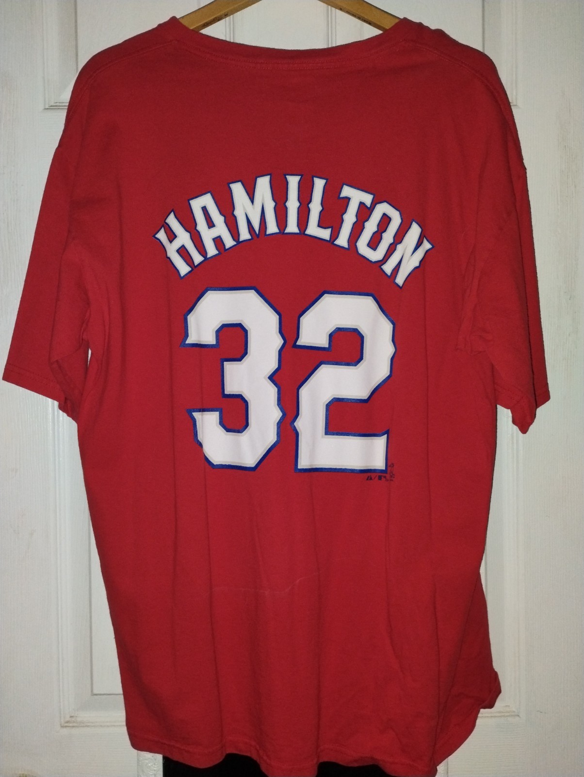 Vintage Authentic Majestic MLB Texas Rangers Josh Hamilton #32 XL