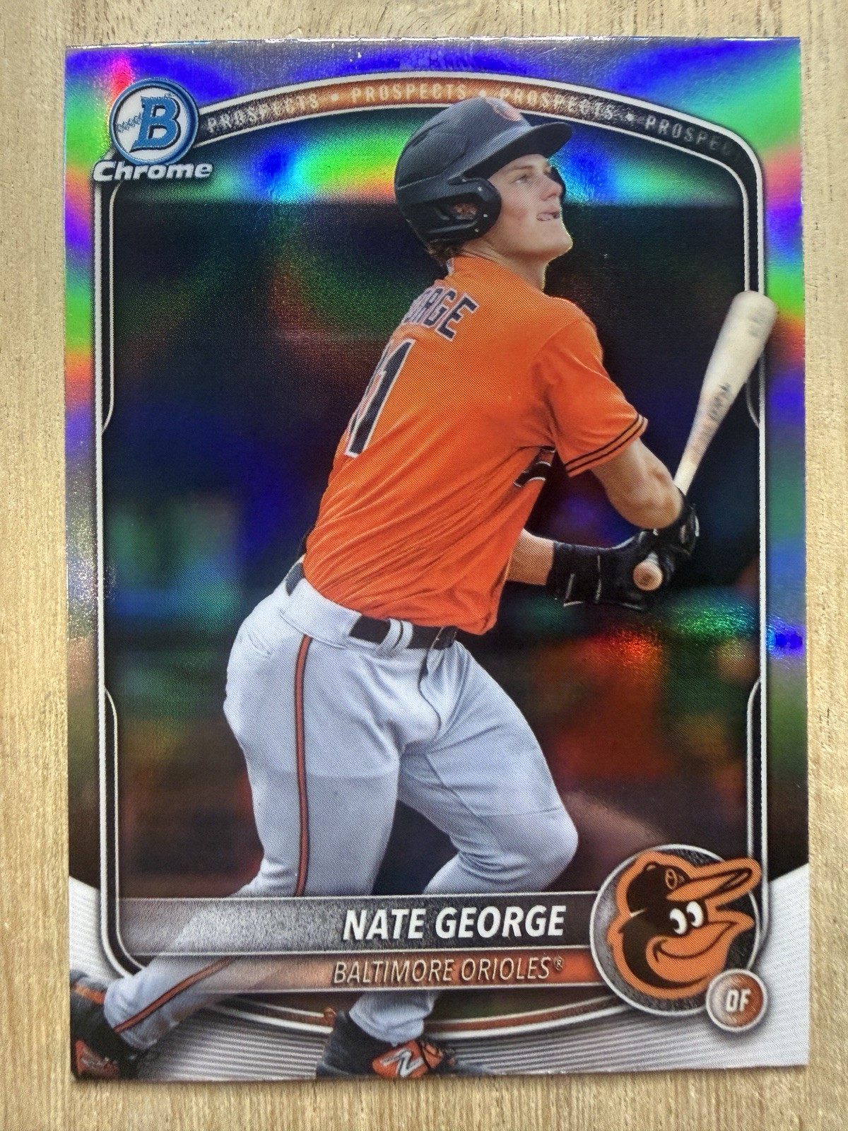 2025 Bowman Draft – NATE GEORGE – #BDC-113 Chrome Refractor – Orioles