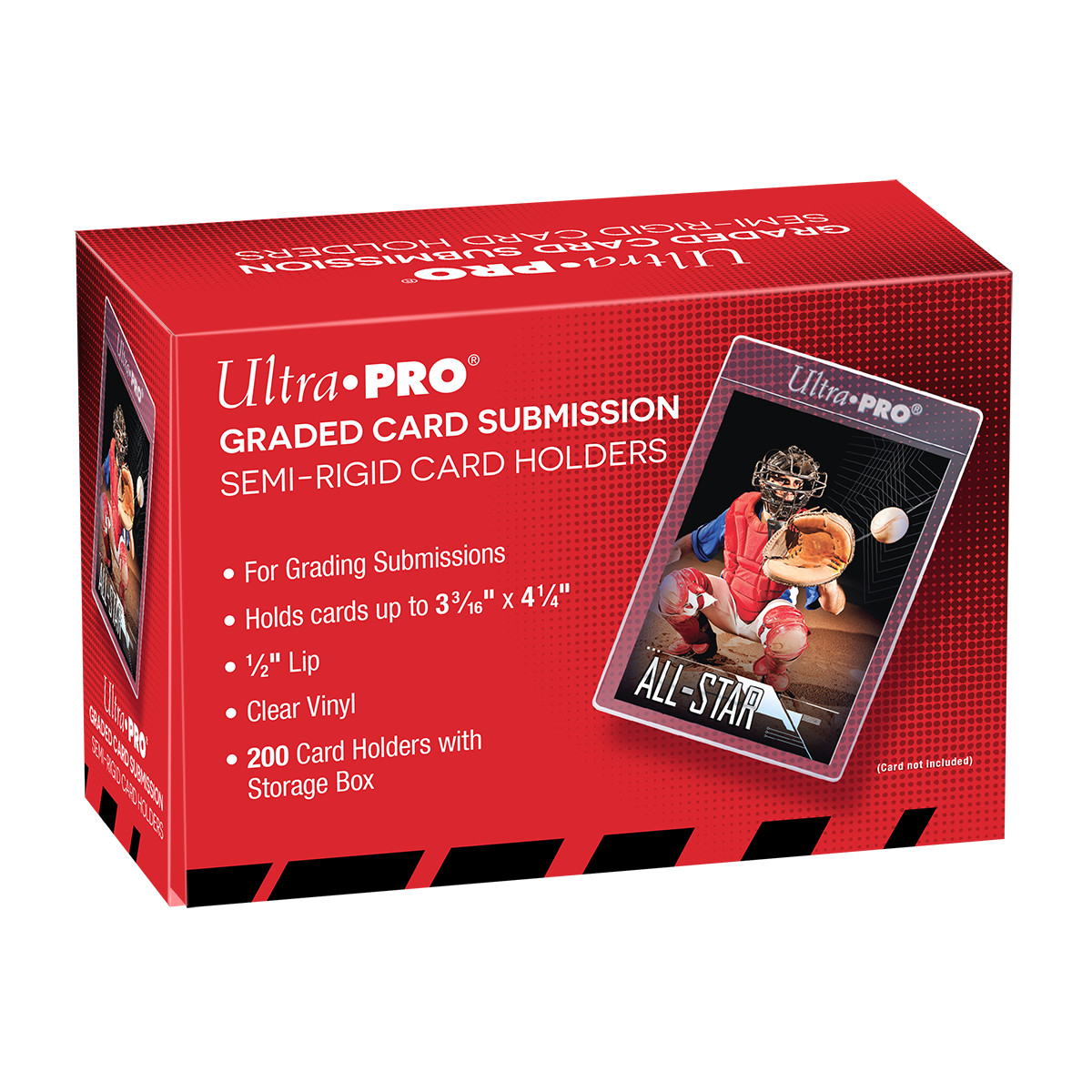 1/2″ Lip Semi-Rigid Tall Card Holders (200ct)