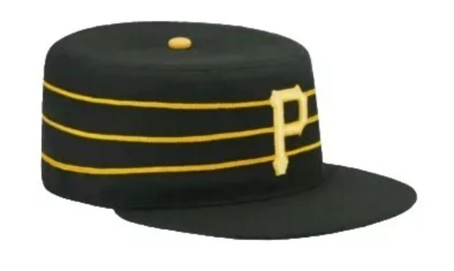 New Era Pittsburgh Pirates Pillbox Throwback Black Forbes Field Era Hat 7 1/4