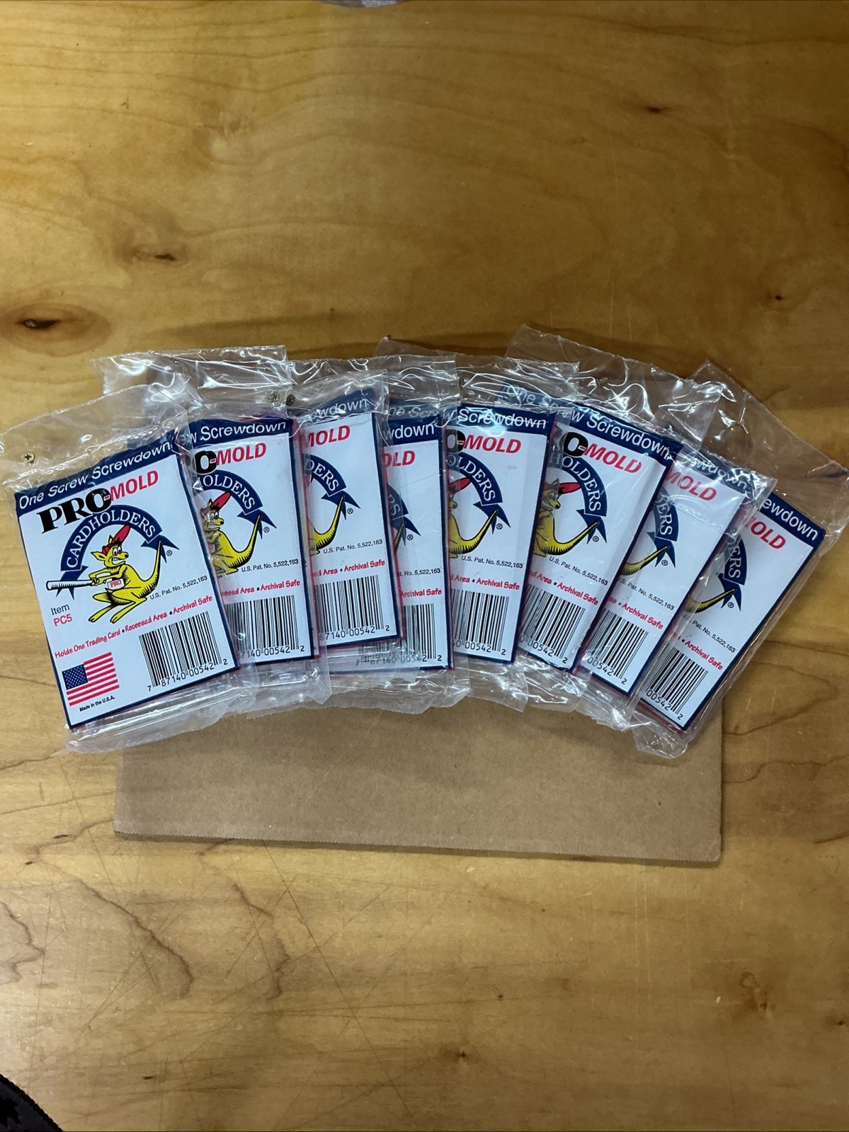 Pro-Mold One Screw Screwdown Card Holders- Lot Of 8