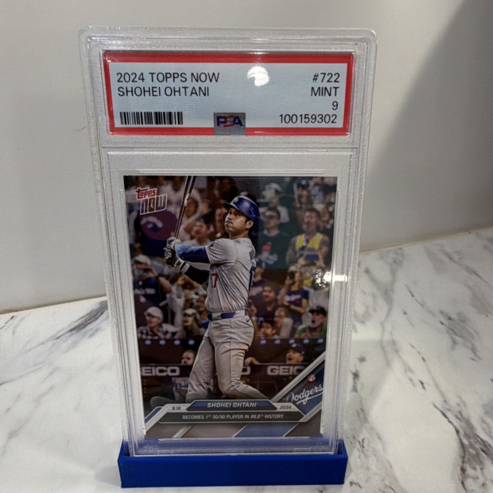Topps 2024 Now Shohei Ohtani #722 PSA 9 Dodgers Base Card /653737