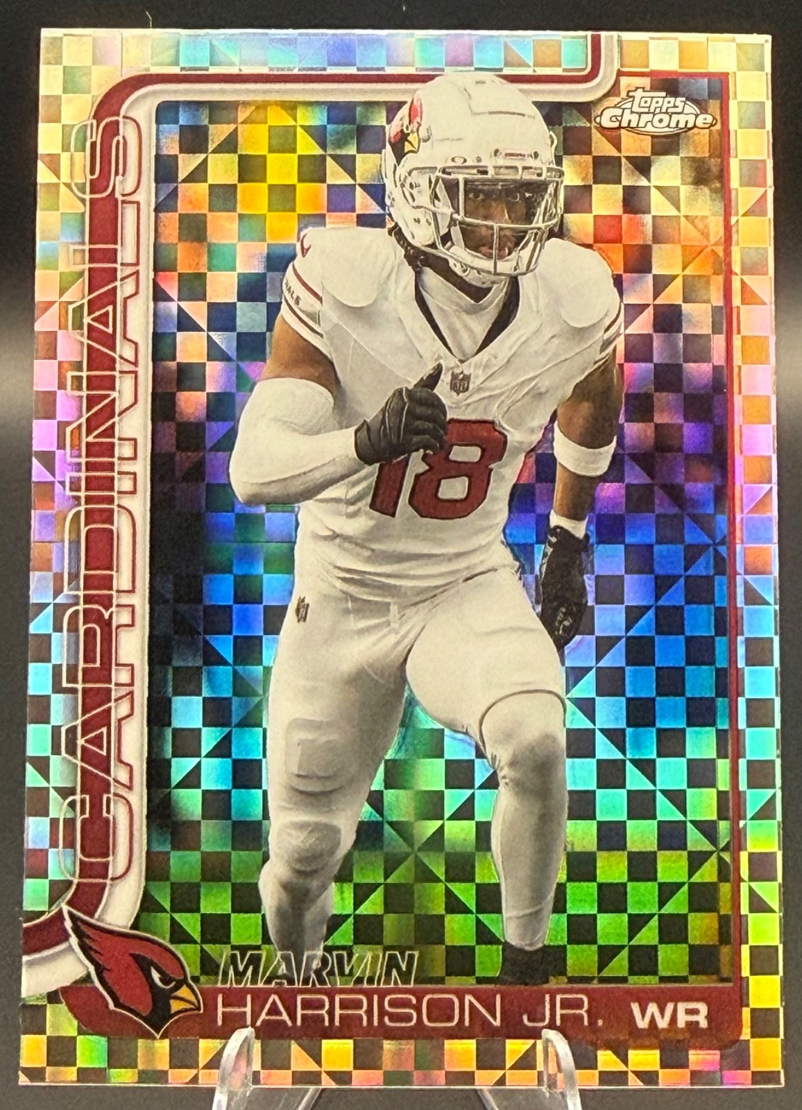 2025 Topps Chrome – Marvin Harrison Jr. X-Fractor #1 – Cardinals