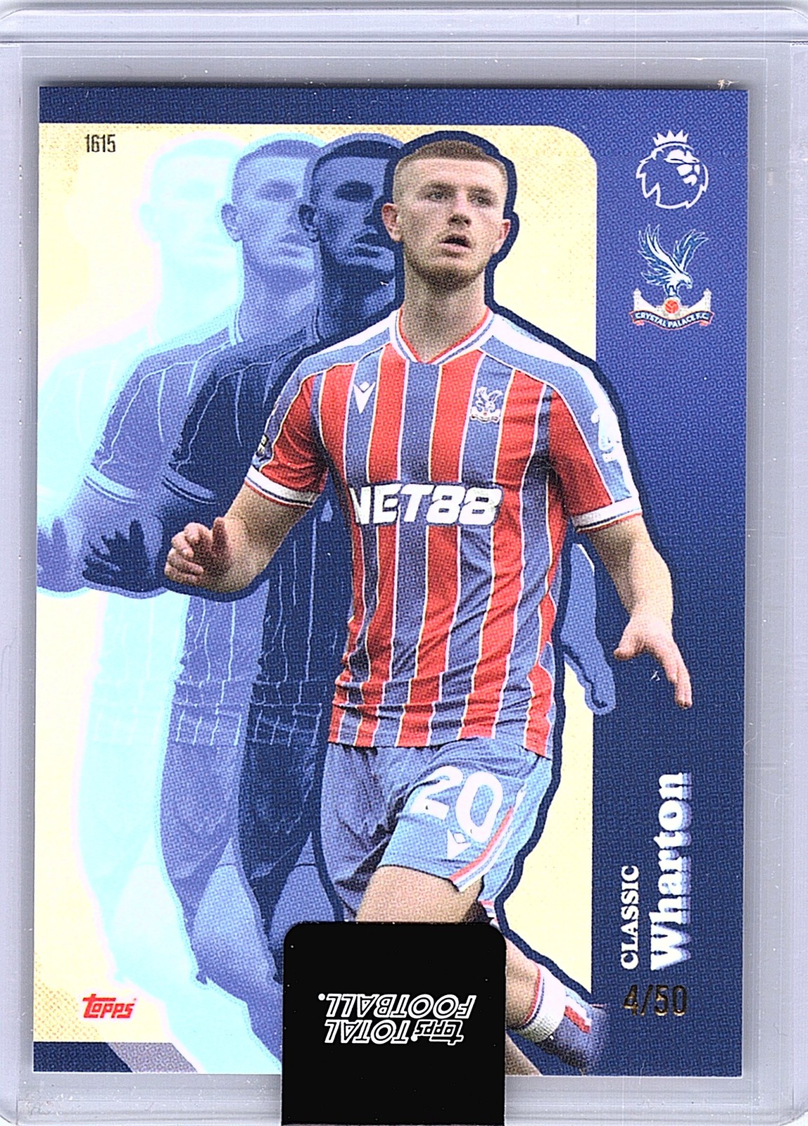 Adam Wharton Topps Total Football EPL Classic Blue /50