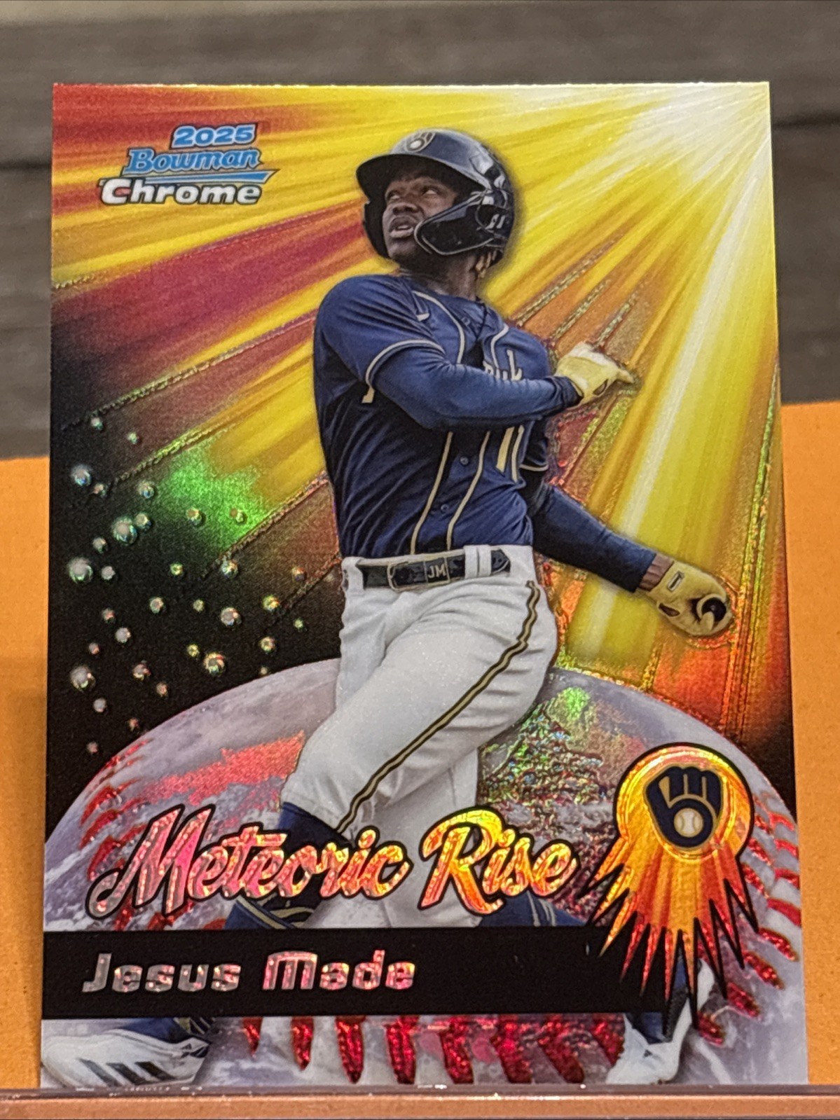 2025 Bowman Chrome – Meteoric Rise – Jesus Made – #MR-3 (RC) Milwaukee Brewers