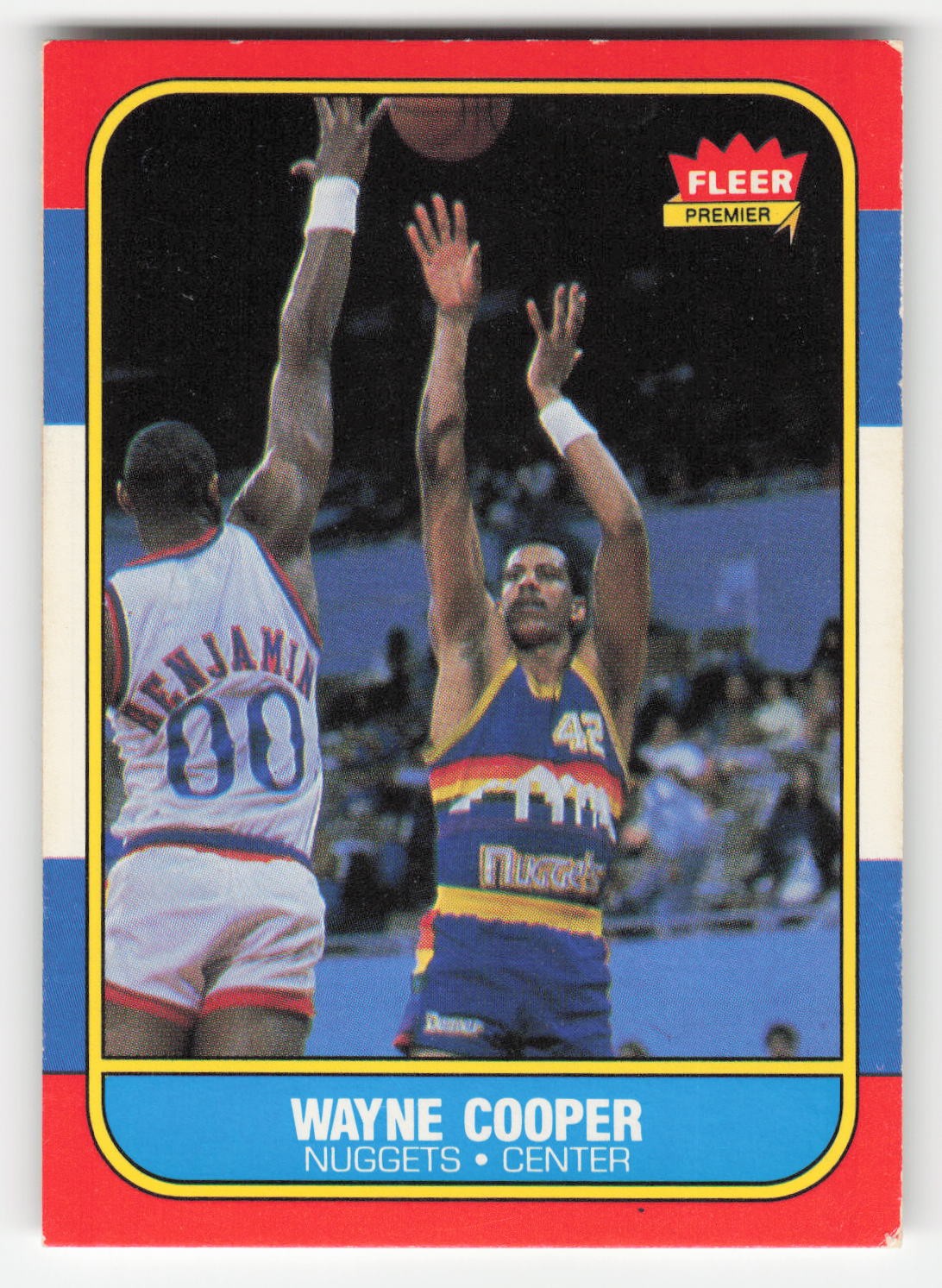 Wayne Cooper 1986-87 Fleer #18 Denver Nuggets VG