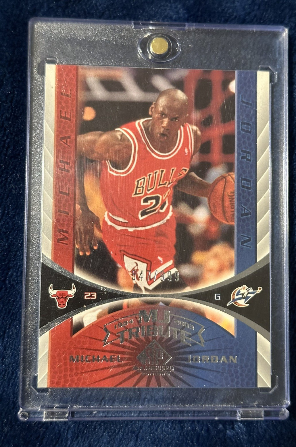 2003-04 SP Game Used #97 Michael Jordan MJ Tribute Chicago Bulls 547/999
