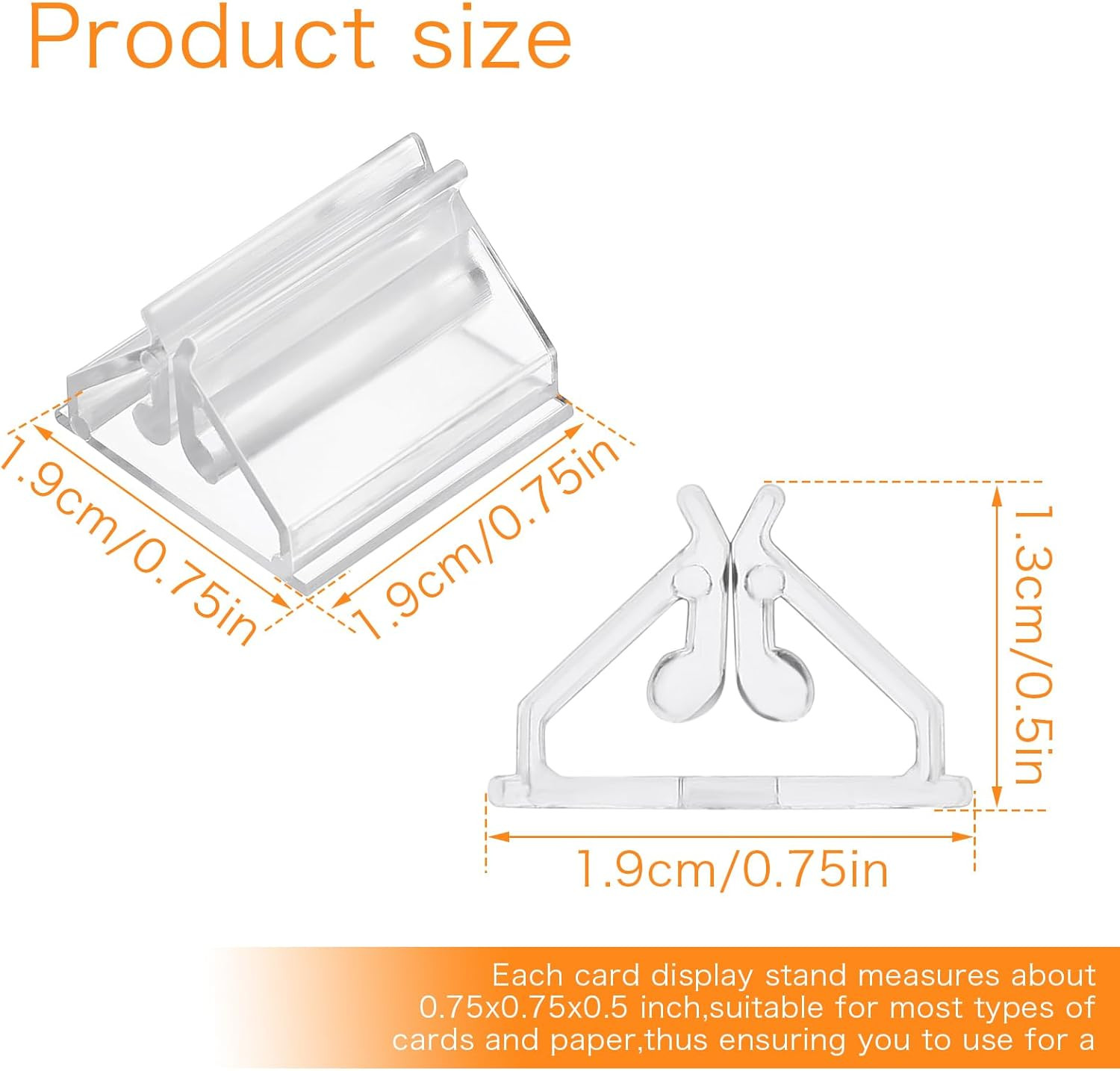 24 Pcs Plastic Game Card Stands, Multi-Color Place Card Holders, Anti-Slip Games