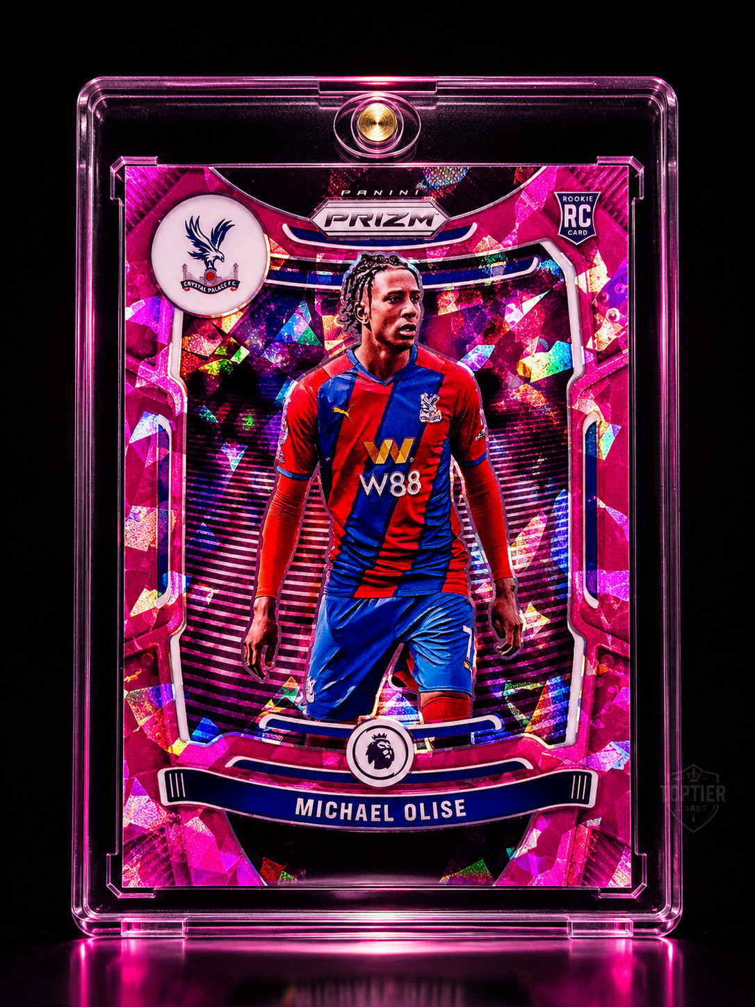 MICHAEL OLISE ROOKIE PINK ATOMIC REFRACTOR RARE Prizm RC Holo France Superstar