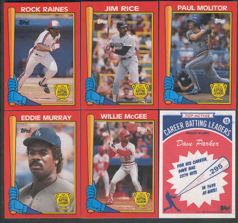 Eddie Murray #11 1989 Topps Batting Leaders red