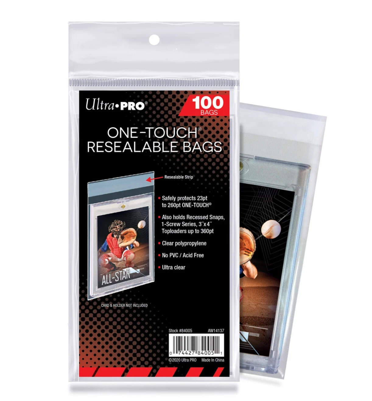 200 Ultra Pro Magnetic One-Touch Resealable Bags Sleeves for Card Holders NEW