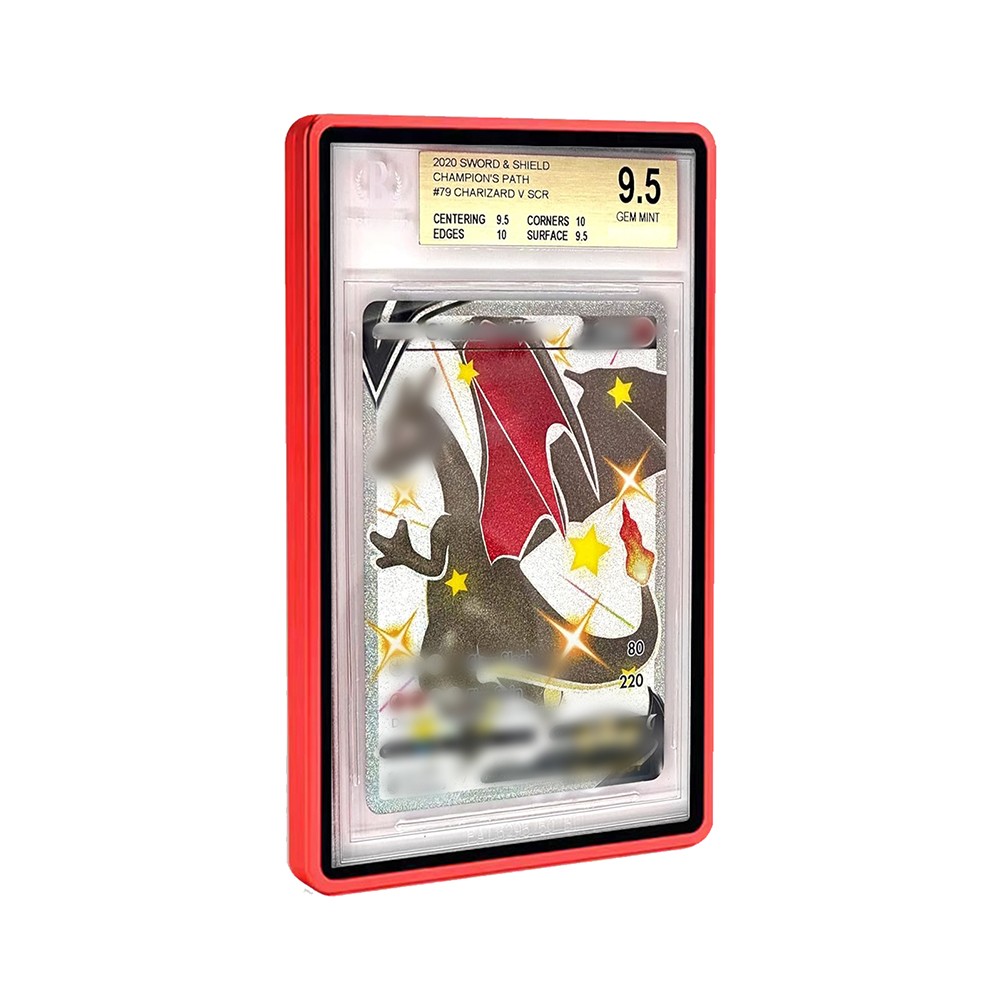 1-10PCS Magnetic Slab Case Protector For BGS Graded Cards Stackable Metal Bumper