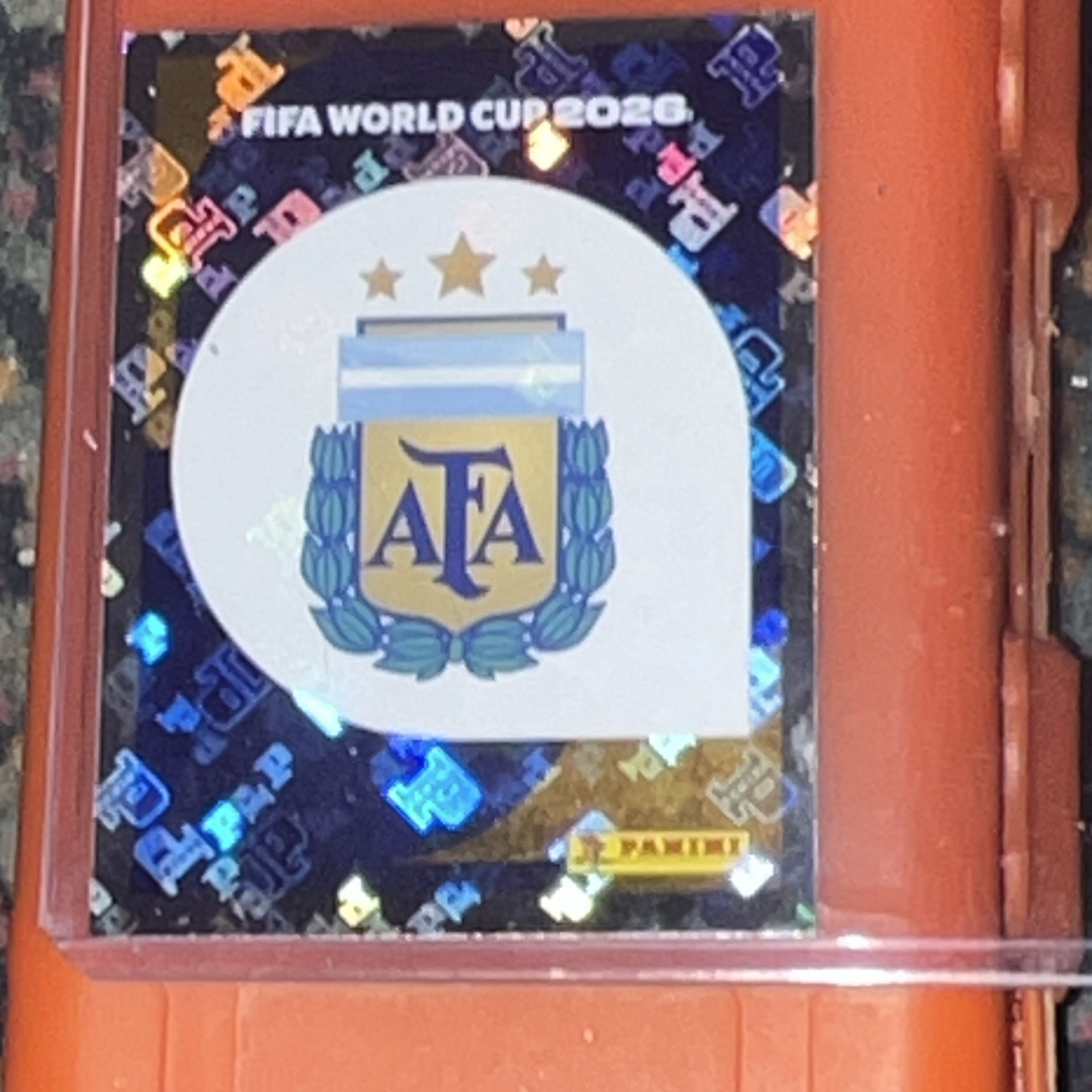 Panini FIFA World Cup 2026 Argentina AFA Club Badge/Logo Hologram Sticker