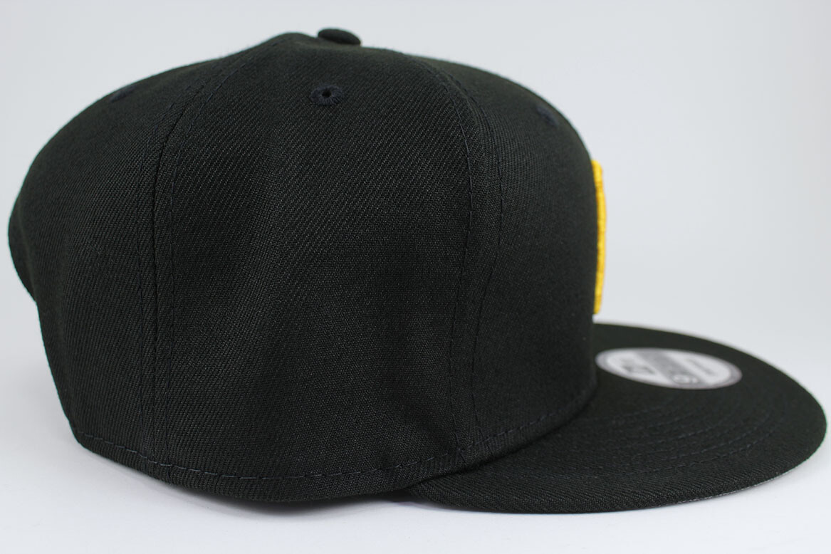 NEW ERA 9FIFTY BASIC SNAPBACK HAT CAP MLB PITTSBURGH PIRATES BLACK/GOLD ADULT
