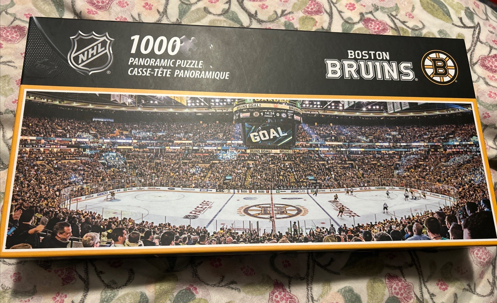 Boston Bruins TD Bank Garden Panoramic puzzle NHL 39″x13″ 1000 pcs Brand New