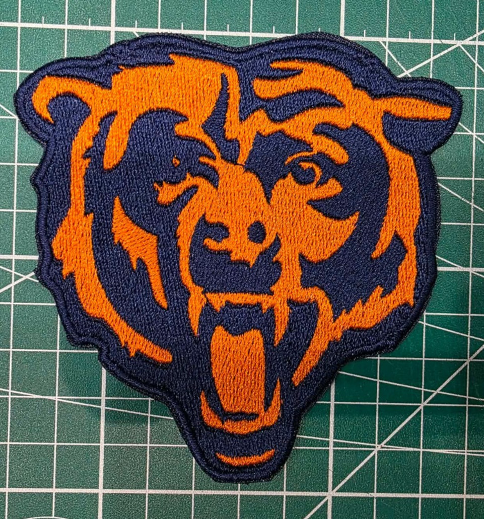 Chicago Bears 7″ Iron /Sew On Embroidered Football Logo NFL
