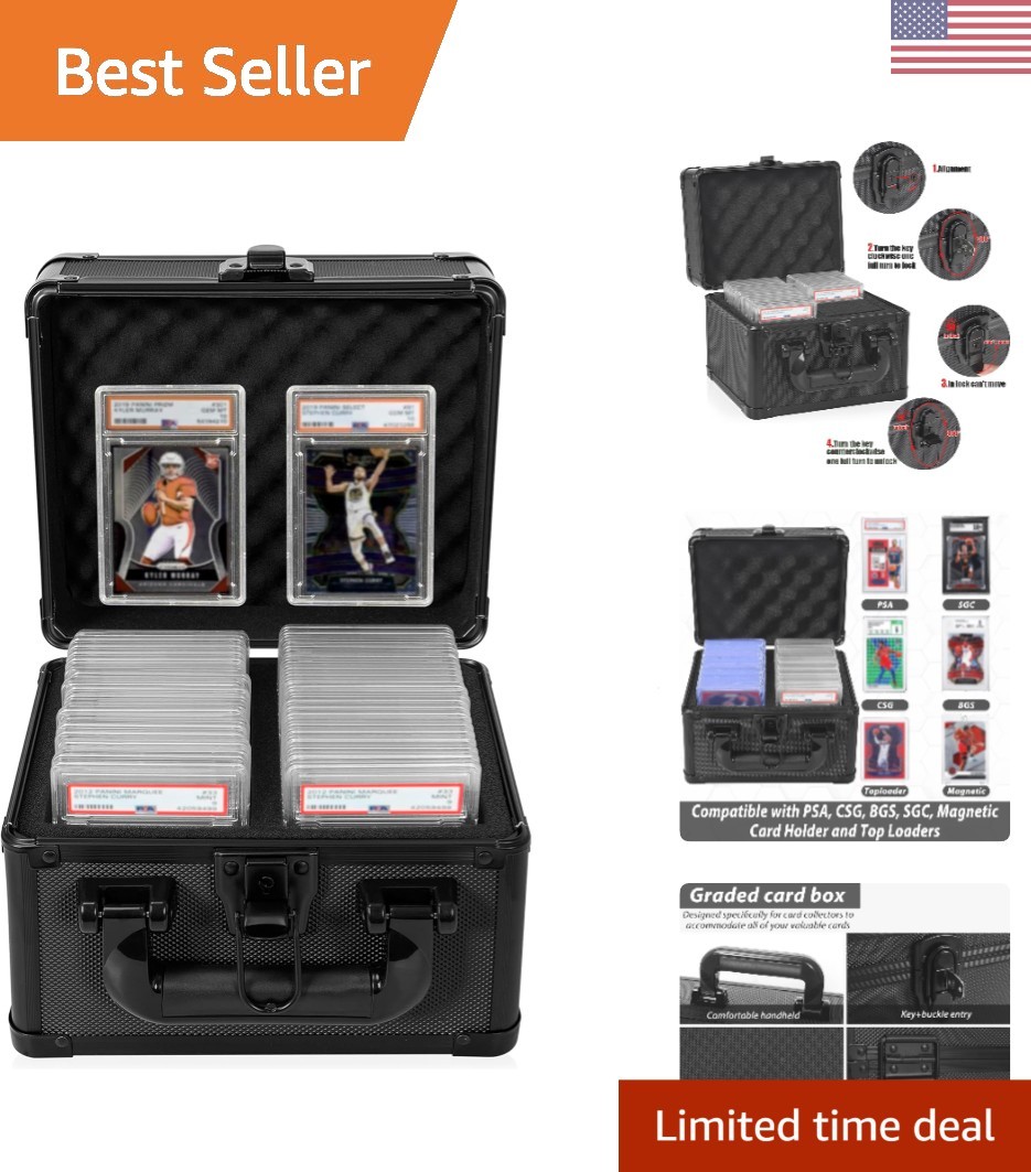 Compact and Durable Graded Card Case for 40+ Cards – Perfect for Collectors