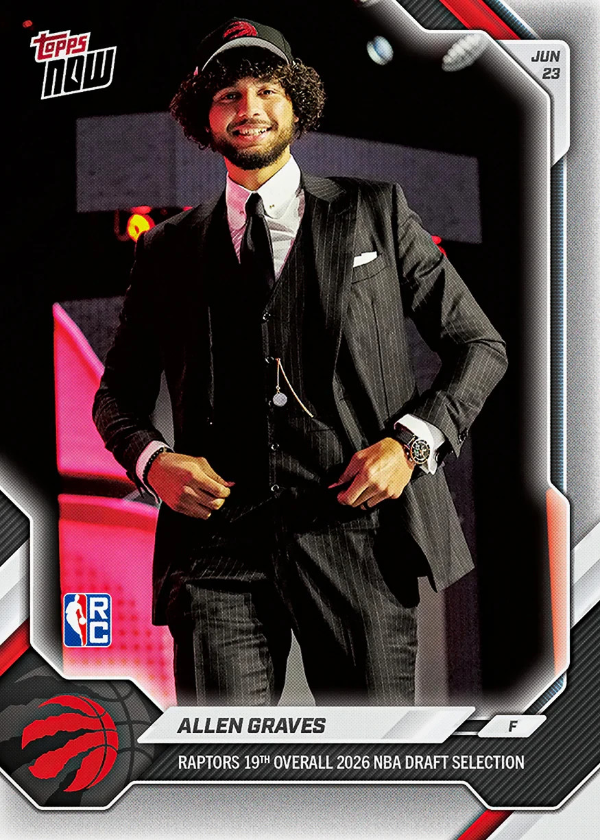 24-Card Bundle Draft Selection RC Dybantsa 2025-26 NBA Topps NOW Presale