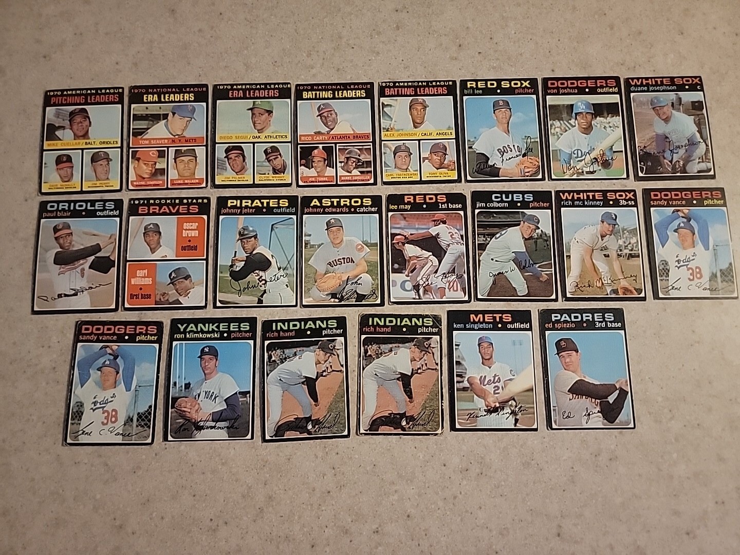 1971 Topps Baseball Your Choice 376-752